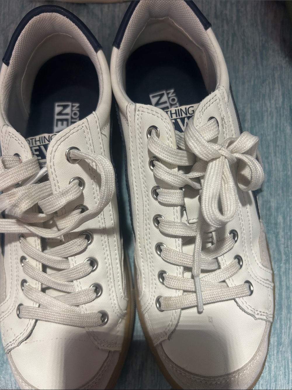 Nothing New White Low-Top Sneakers